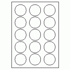 564 - Label Size 50mm dia - 15 labels per sheet